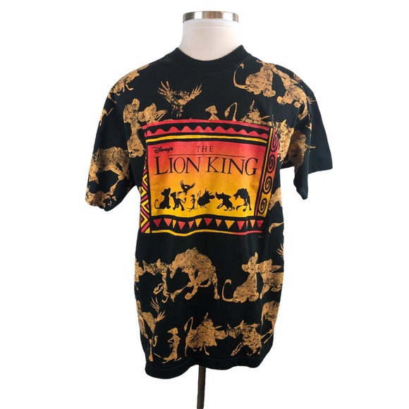 Vintage Disney The Lion King All Over Print Movie T-Shirt USA Made Adult OSFA - Picture 2 of 7